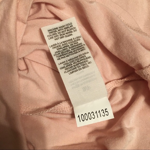 Garage light pink criss cross v-neck longsleeve - Picture 6 of 6